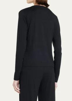 Majestic FilaturesSoft Touch Button-Front Cardigan