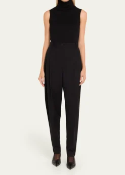 Majestic FilaturesSoft Touch Viscose Sleeveless Turtleneck Top