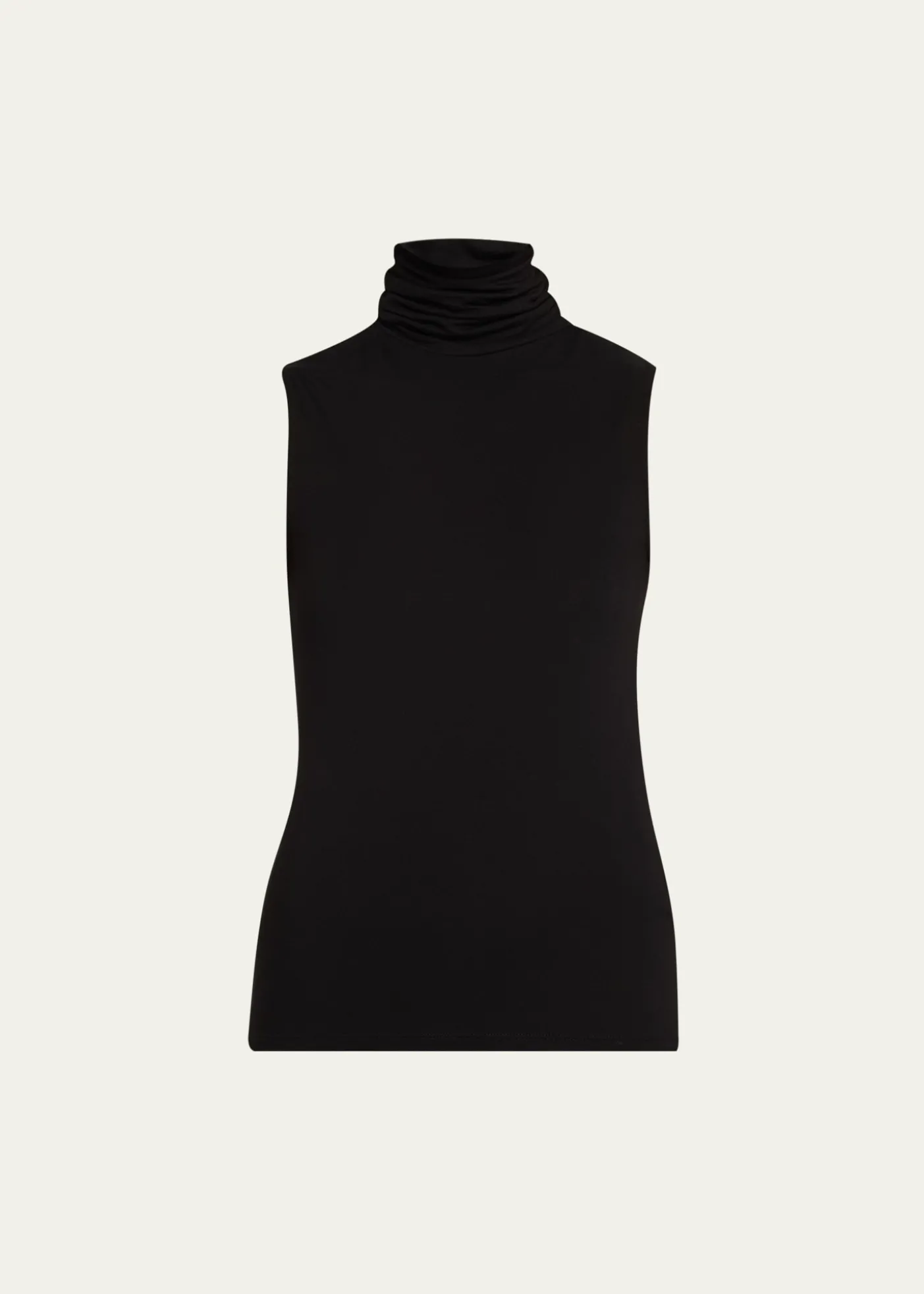 Majestic FilaturesSoft Touch Viscose Sleeveless Turtleneck Top