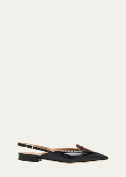 Malone SouliersLaurie Pointed-Toe Slingback Ballerina Flats