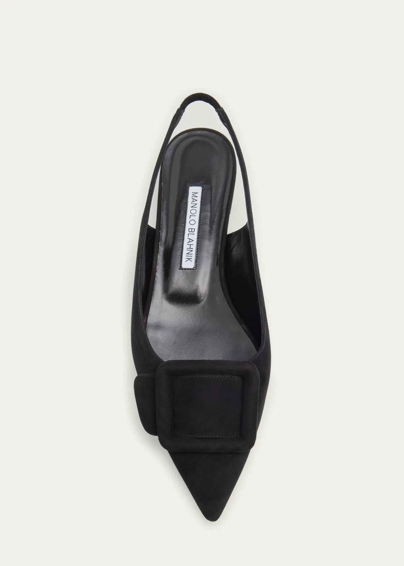 Manolo BlahnikMaylura Suede Slingback Ballerina Flats