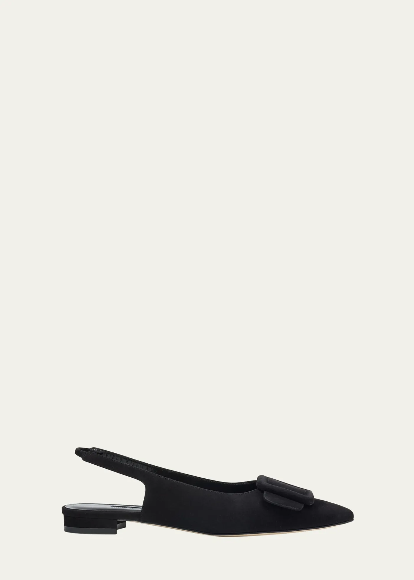 Manolo BlahnikMaylura Suede Slingback Ballerina Flats