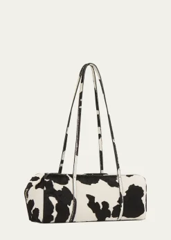 Mansur GavrielFilo Cow-Print Calf Hair Shoulder Bag