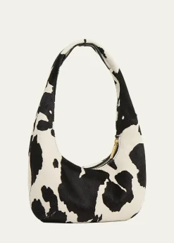 Mansur GavrielGnocchi Mini Cow-Print Calf Hair Shoulder Bag