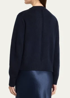 MARIA MCMANUSCashmere and Cotton Ladder Stitch-Trim Cardigan