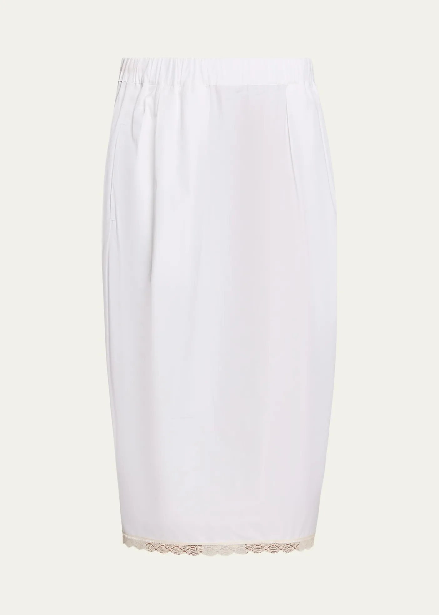 MARIA MCMANUSLace-Trim Midi Tulip Skirt