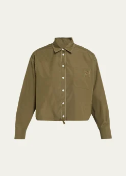 MarniCotton Boxy Fit Button-Down Shirt