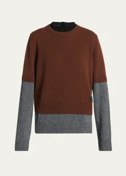 MarniDouble-Layered Cashmere Sweater