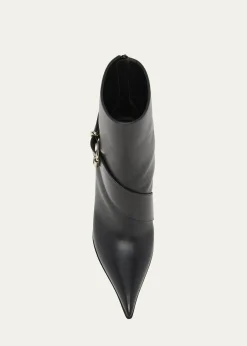 McQueenHeron Buckle Leather Ankle Booties