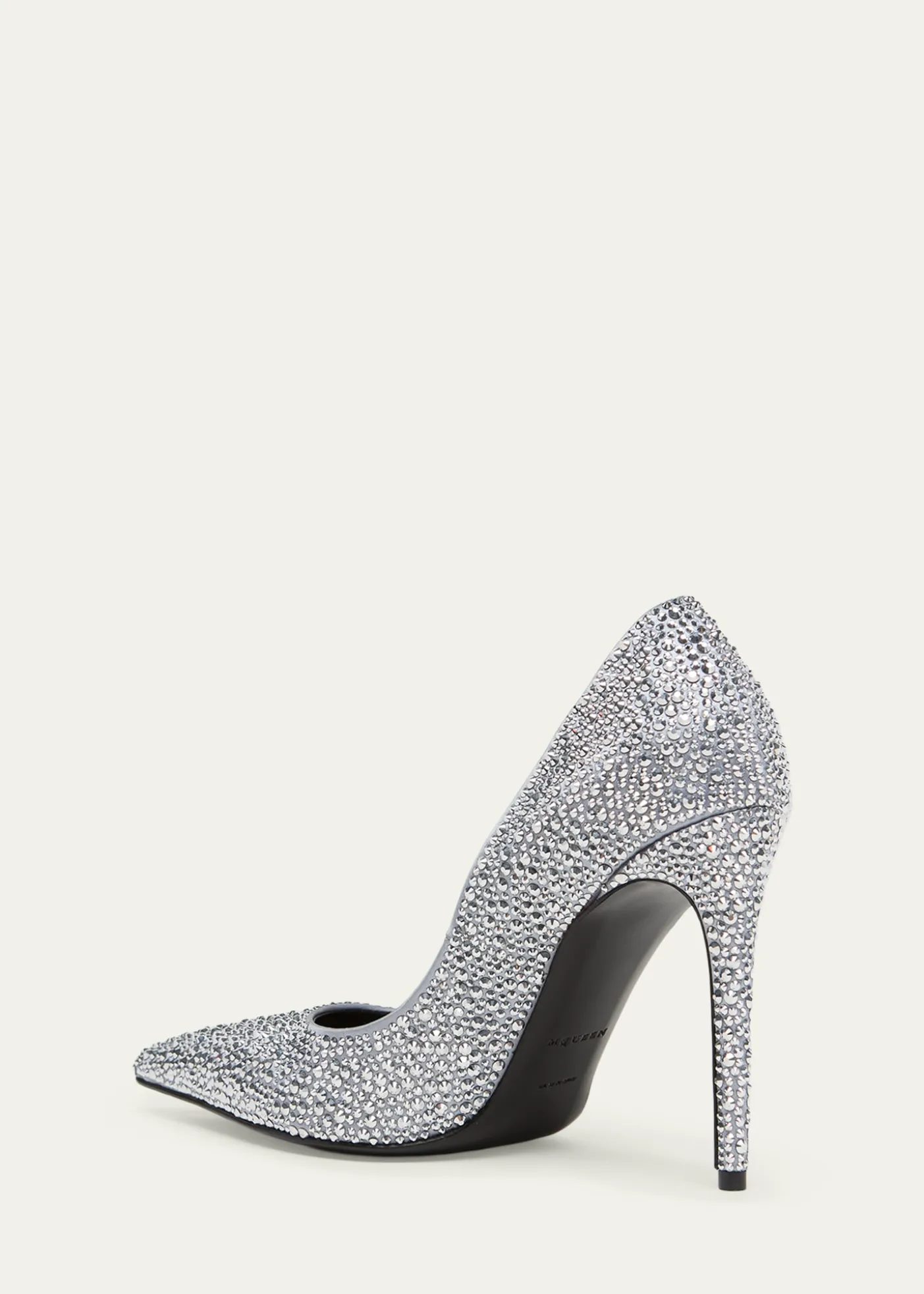 McQueen105mm Skull Embellished Leather Pumps