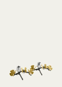 Michael AramButterfly Ginkgo Candleholders Low S/2