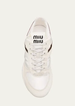 Miu MiuColorblock Nylon Tech Runner Sneakers