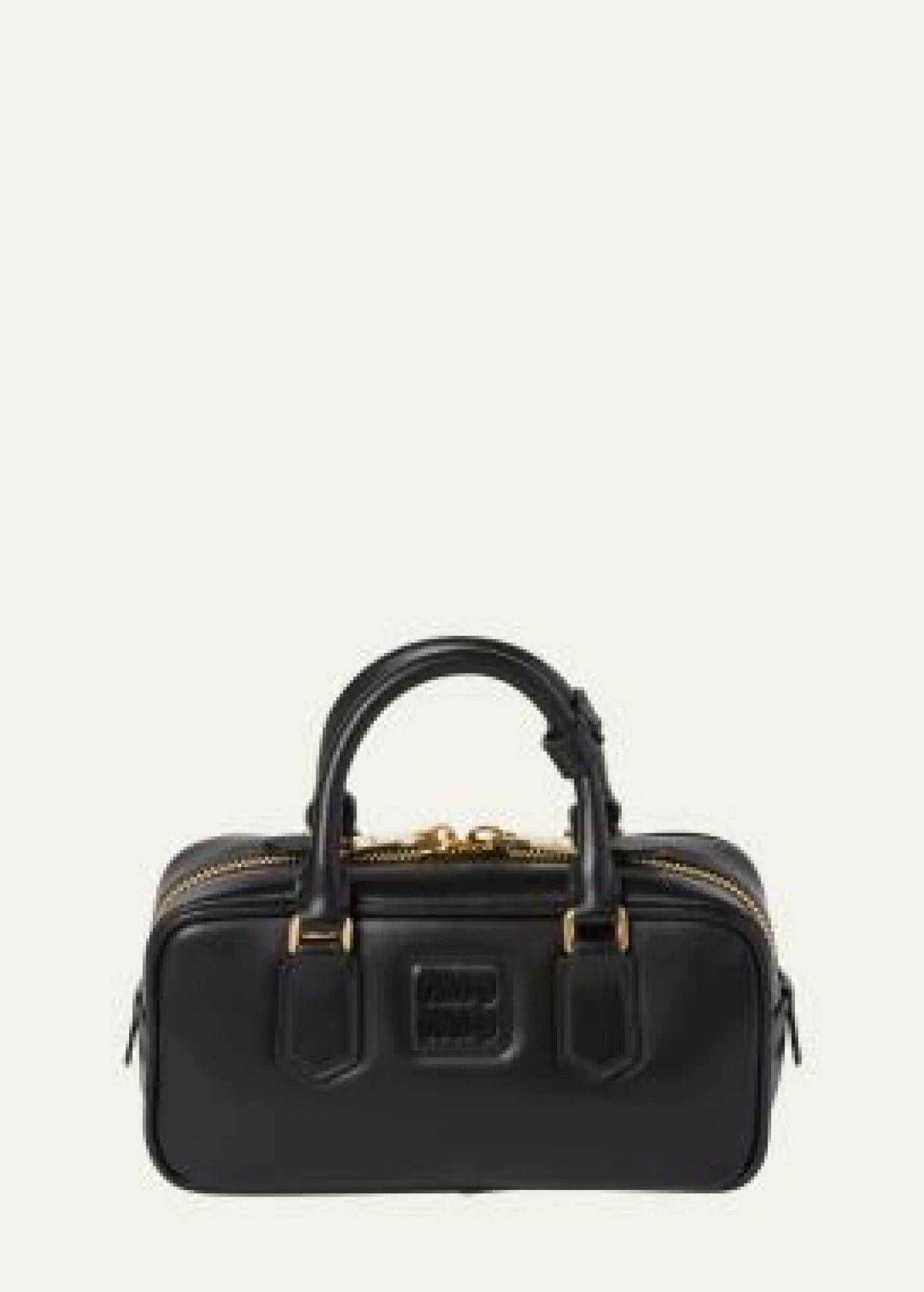 Miu MiuZip Calf Leather Top-Handle Bag