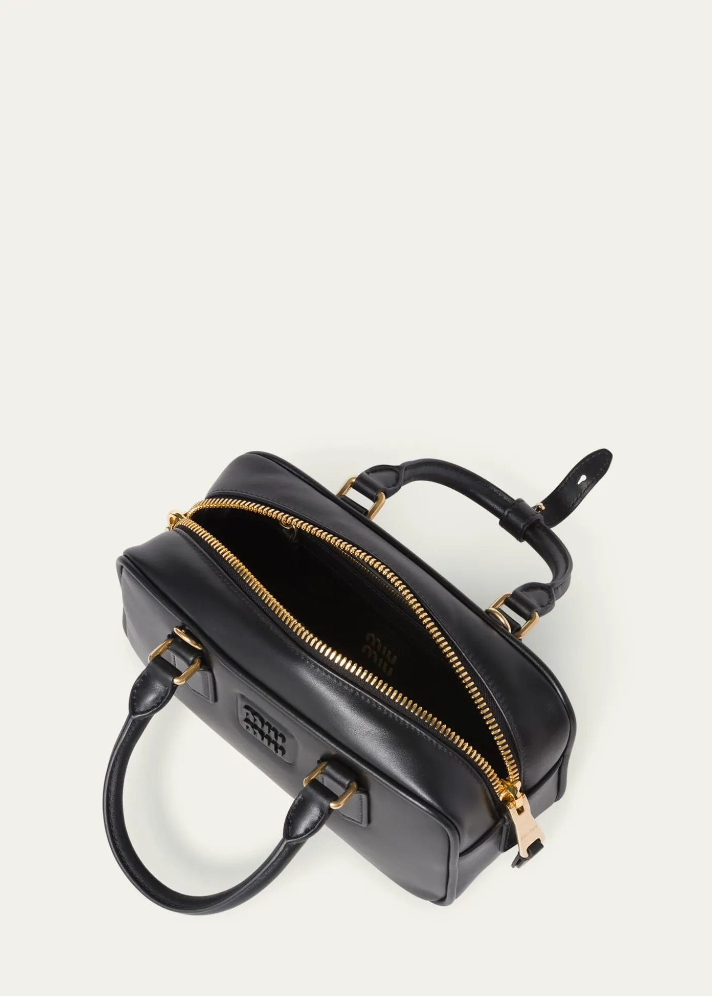 Miu MiuZip Calf Leather Top-Handle Bag