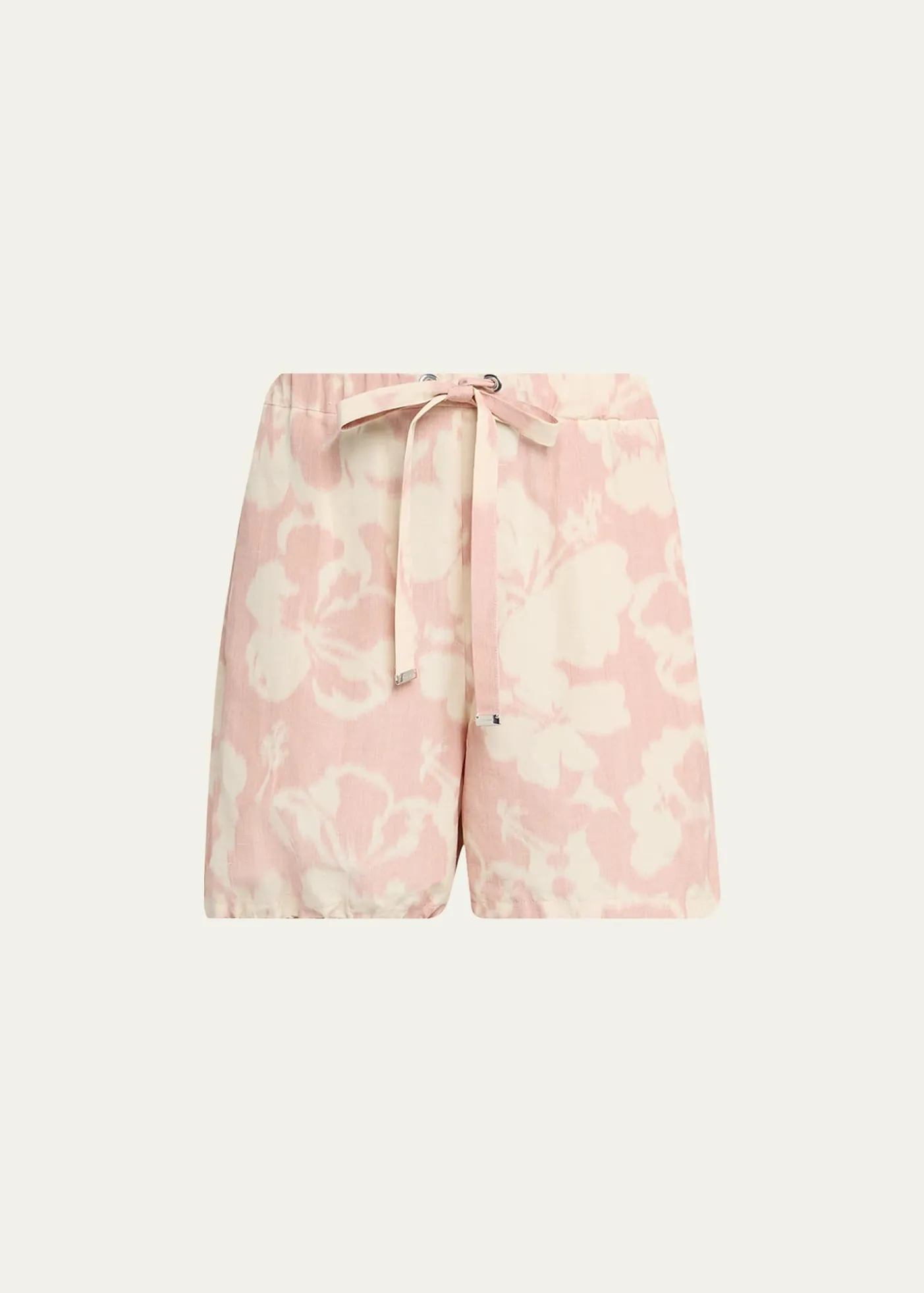 MonclerFloral-Print Drawstring Shorts