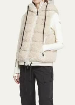 Moncler GrenobleTeddy Fleece Puffer Vest