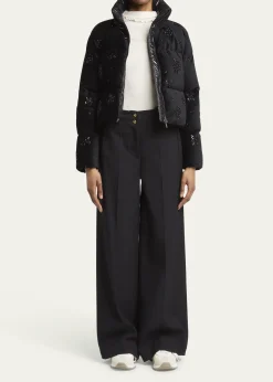 MonclerNelles Embellished Down Puffer Jacket