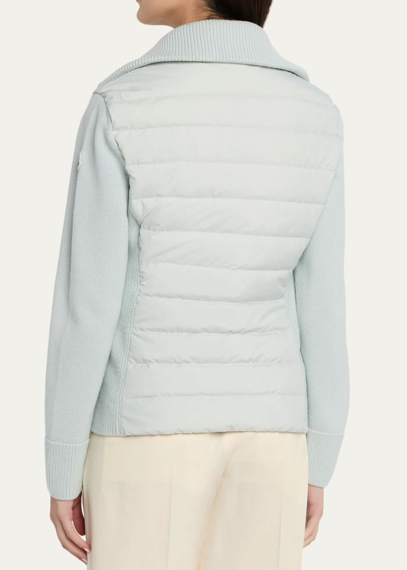 MonclerPadded Wool Zip-Up Cardigan