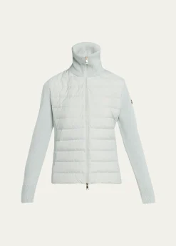 MonclerPadded Wool Zip-Up Cardigan