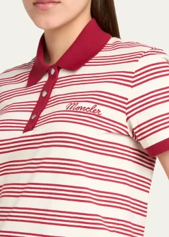 MonclerStriped Cotton Polo