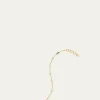 Monica Rich Kosann18K Yellow Gold Staggered Diamond and Emerald Tennis Bracelet
