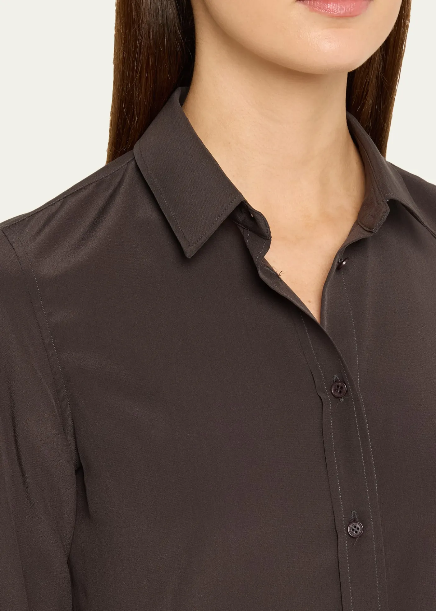 Nili LotanGaia Silk Button-Front Shirt