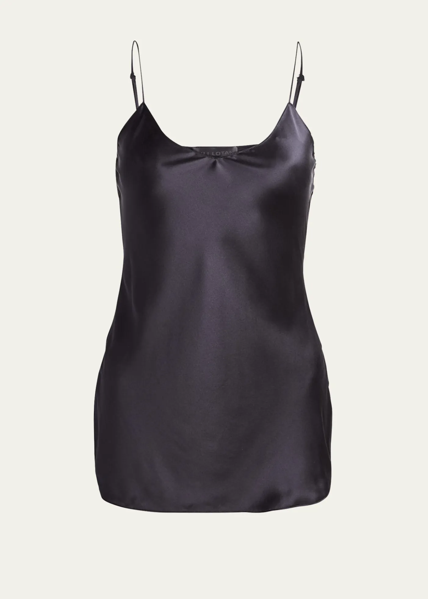 Nili LotanIsabella Satin Cami Top, Black