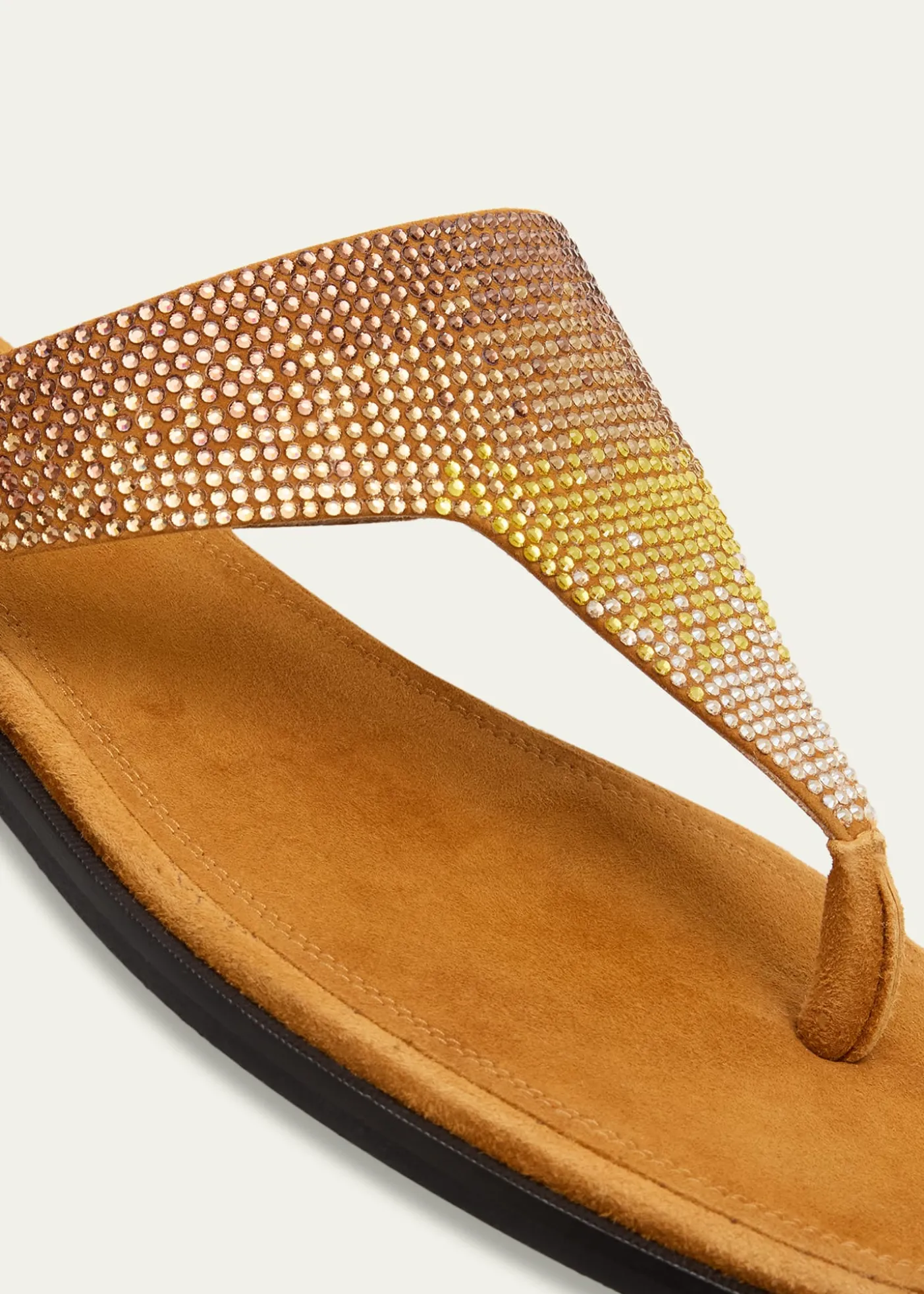 NodaletoBulla Nova Embellished Suede Thong Sandals