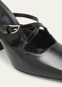 NodaletoNodstalgia Grace Leather Mule Pumps