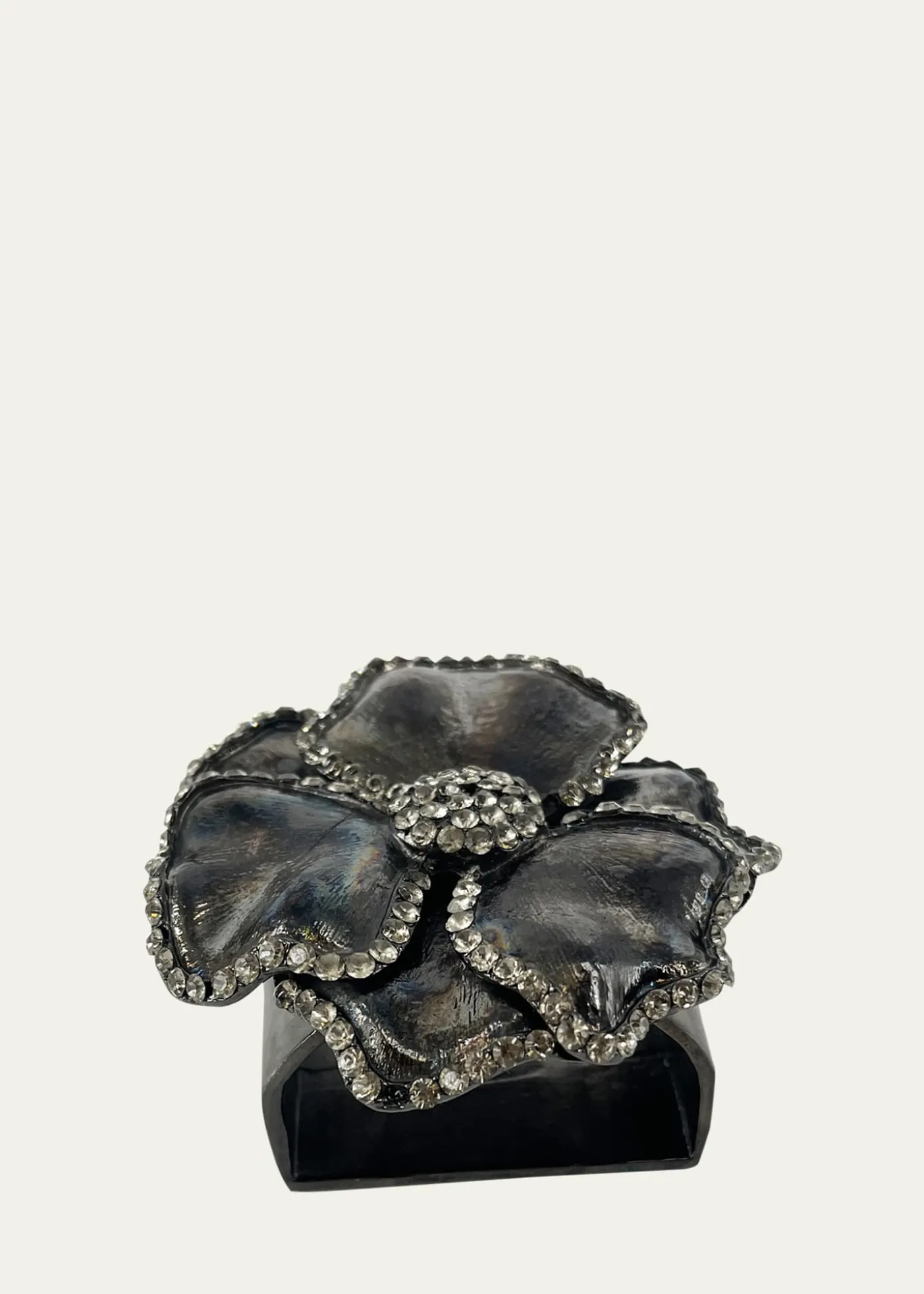 Nomi KEmbellished Flower Napkin Rings, Set of 4