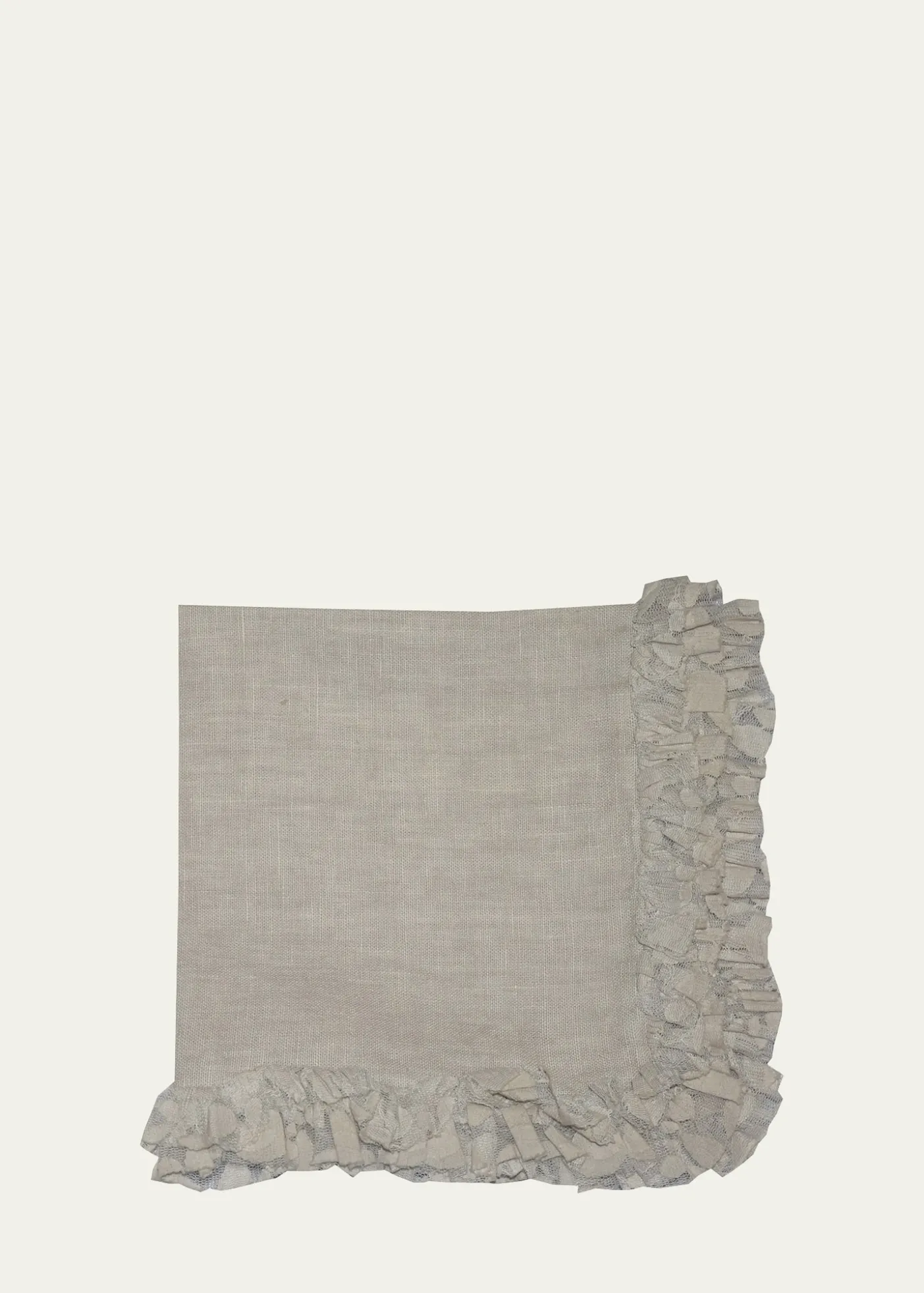 Nomi KOatmeal Romantic Ruffle Napkin