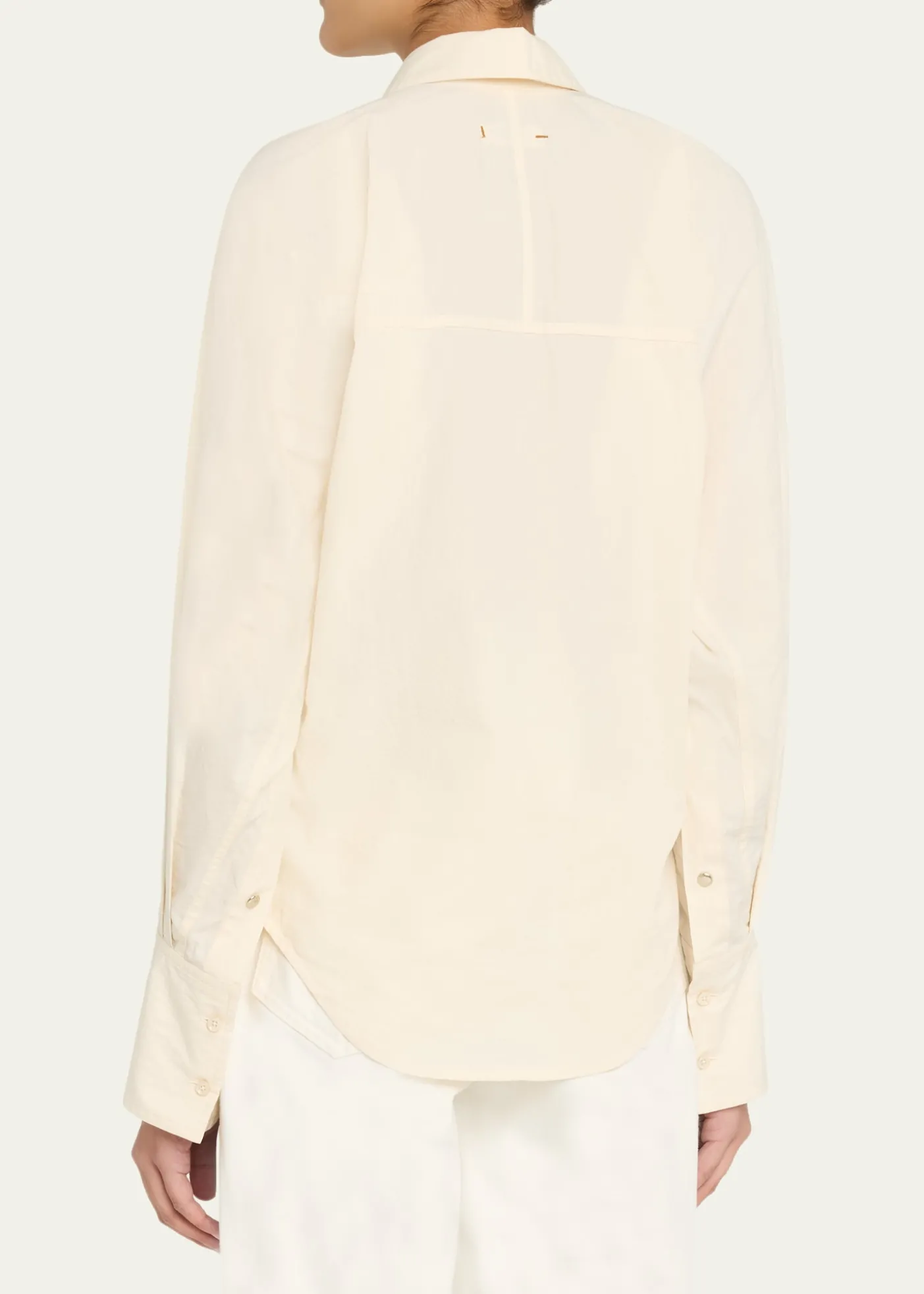 OssouRidge Long-Sleeve Cotton Poplin Shirt