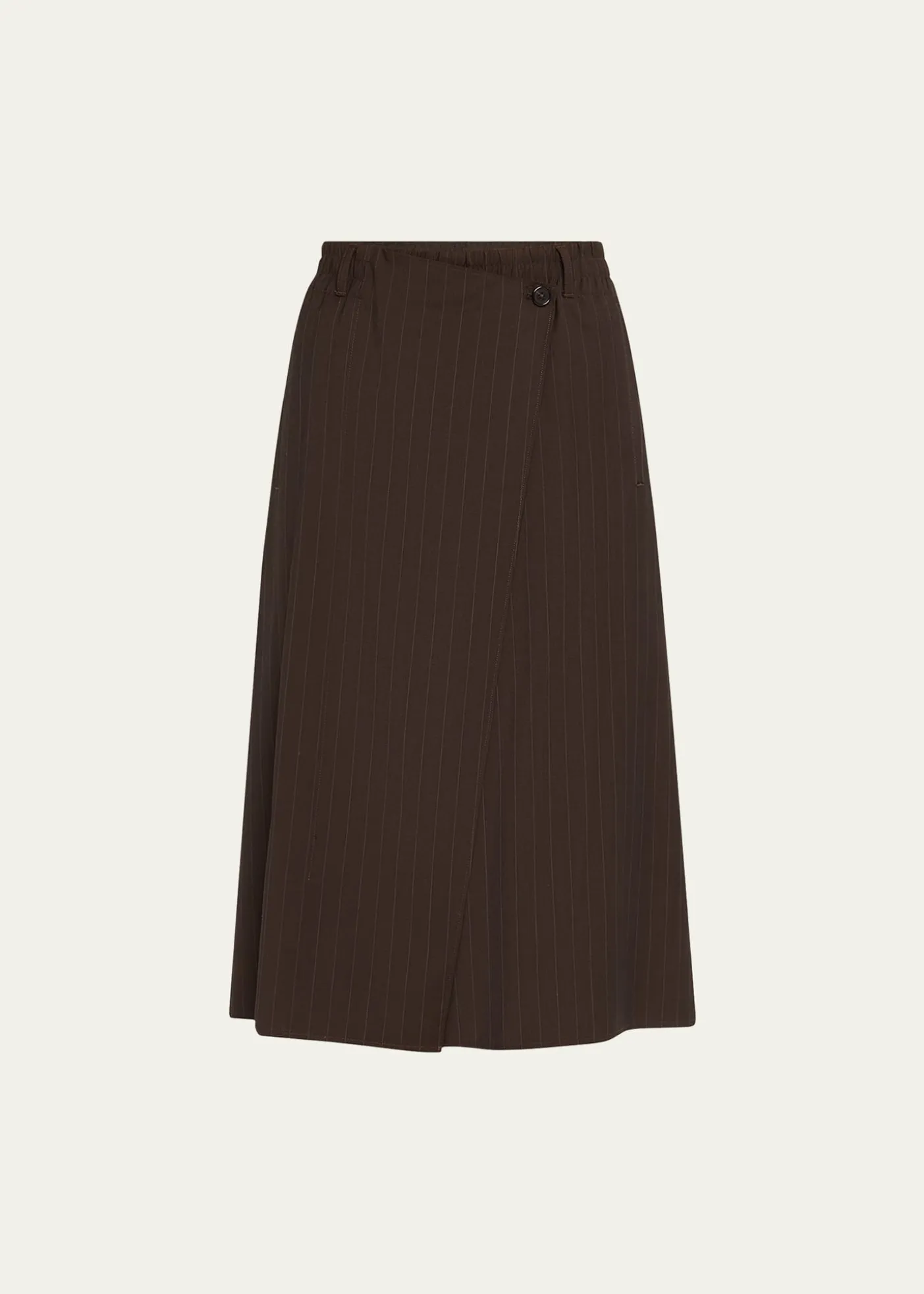 6397Pinstripe Wrap Shorts