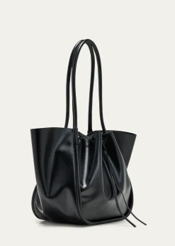 Proenza SchoulerLarge Ruched Calf Leather Tote Bag
