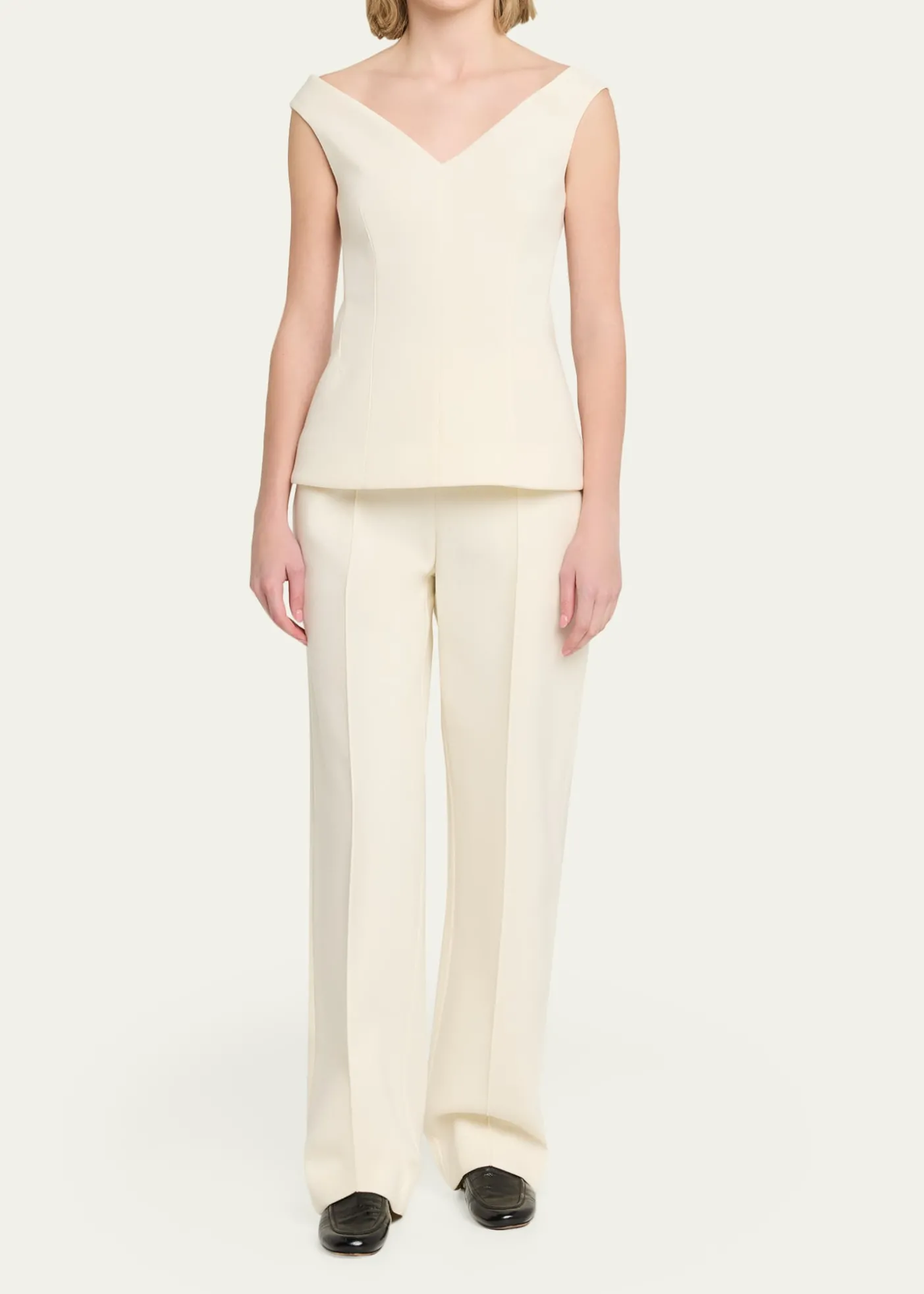 Proenza SchoulerMariam Wool Scuba V-Neck Top