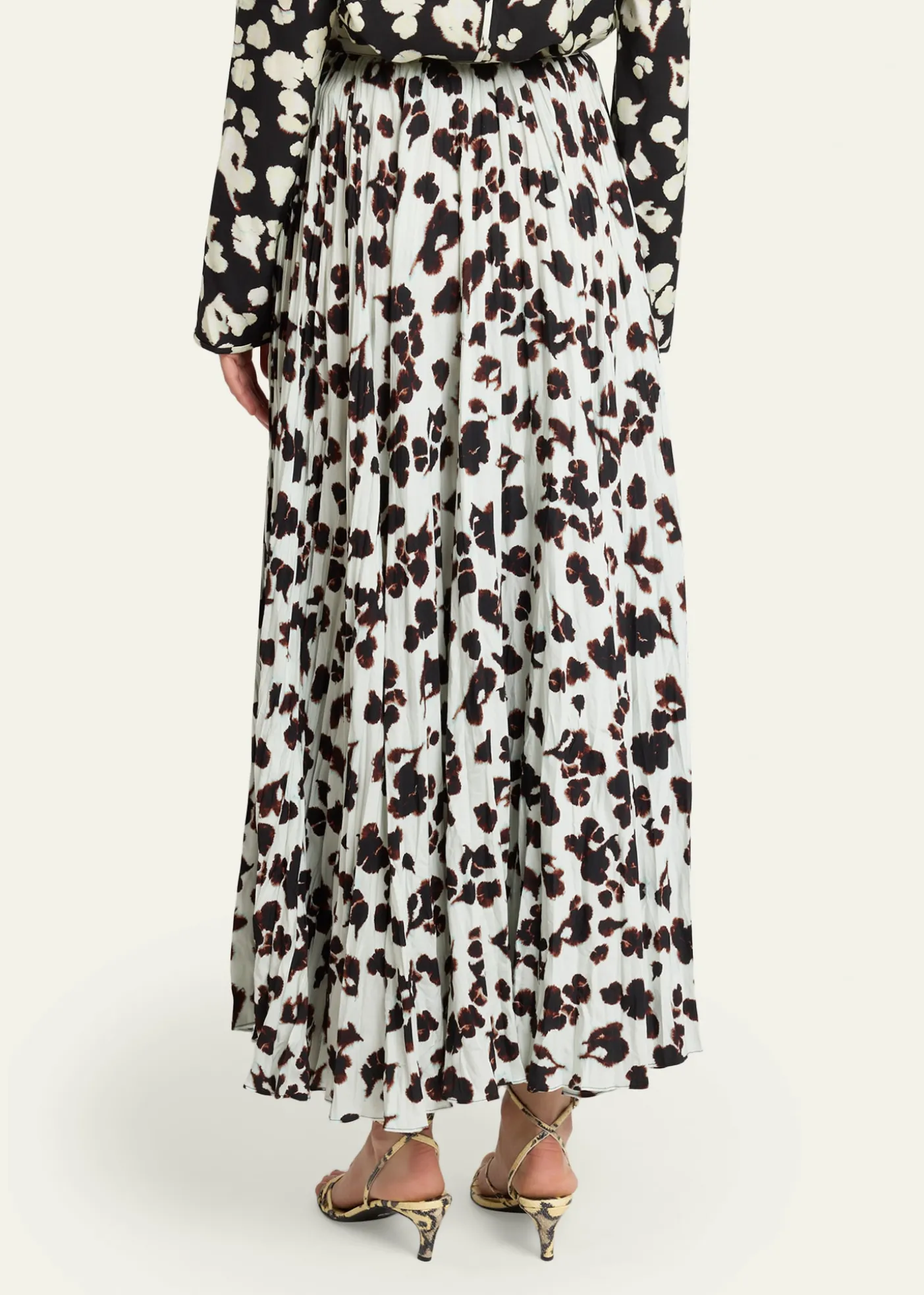 Proenza Schouler White LabelRuna Pleated Floral Skirt