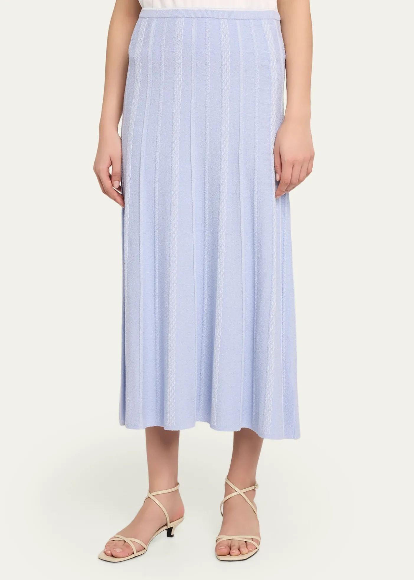 Proenza Schouler White LabelMorena Textured Knit Midi Skirt