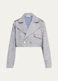 Ramy BrookAnnika Striped Cropped Jacket