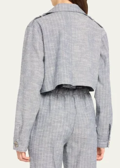 Ramy BrookAnnika Striped Cropped Jacket