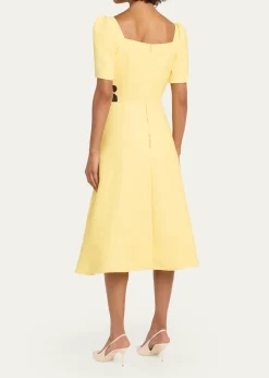 Rickie Freeman for Teri JonFloral-Print Scuba Midi Dress