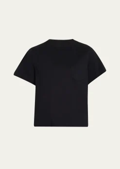 SACAIShort-Sleeve Nylon Cotton T-Shirt