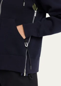 SACAISponge Sweat x Nylon Twill Hoodie