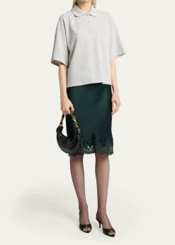 Saint LaurentAmalia Mini YSL Leather Hobo Bag