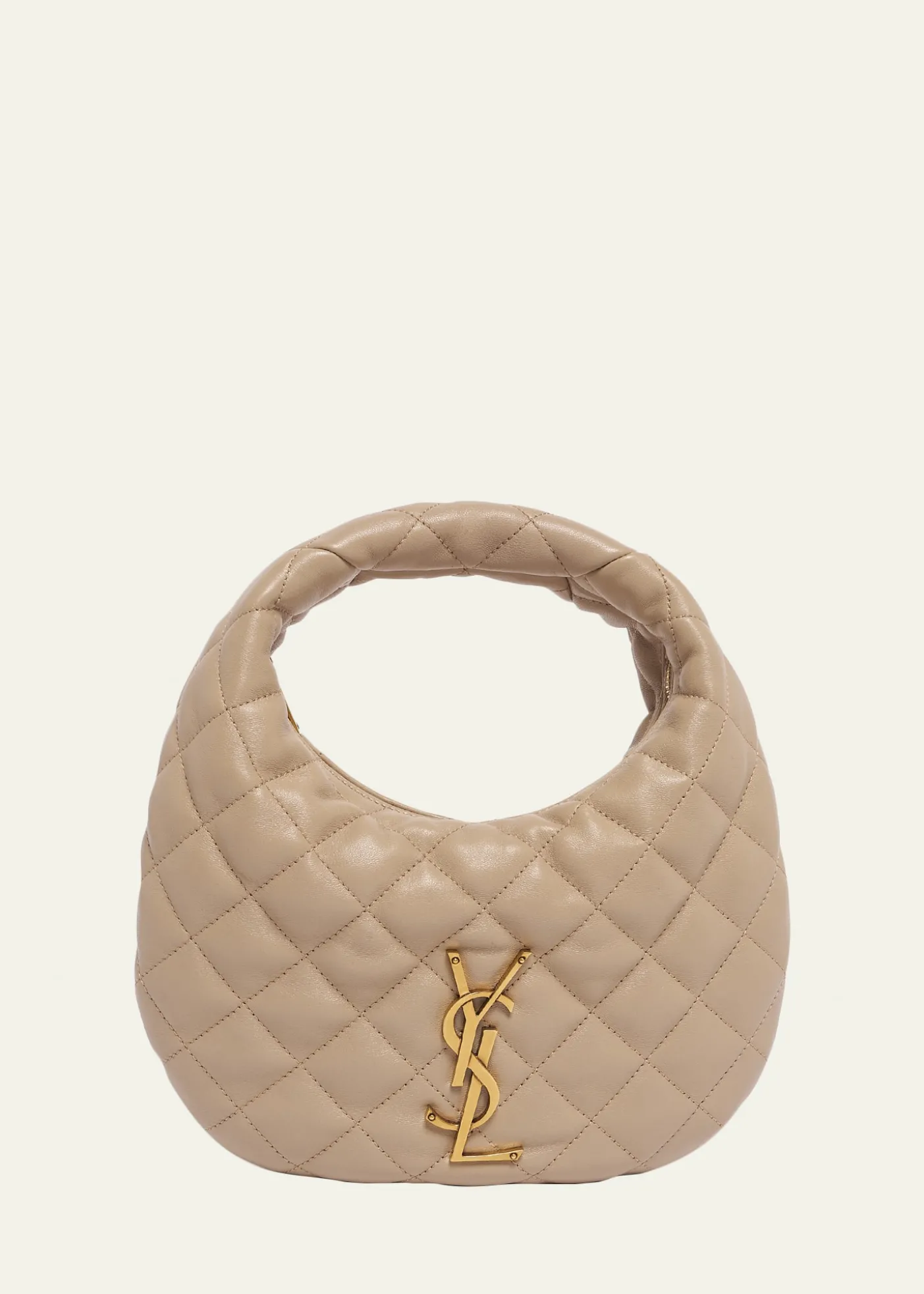 Saint LaurentIcarino Baby YSL Quilted Leather Hobo Bag