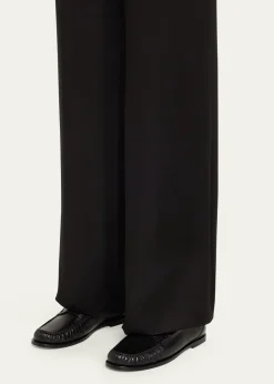 Saint LaurentLeather YSL Classic Penny Loafers