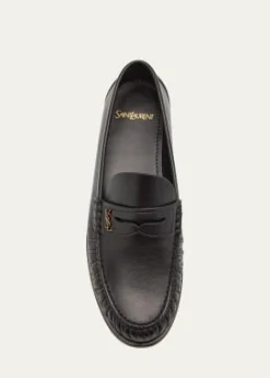 Saint LaurentLeather YSL Classic Penny Loafers