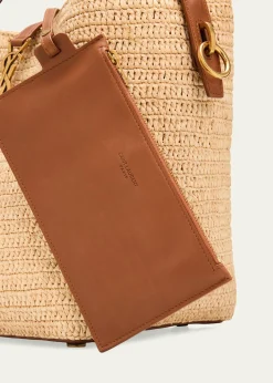 Saint LaurentLe 37 Raffia Bucket Bag