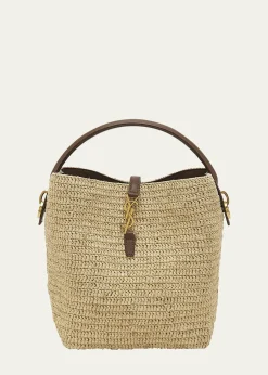 Saint LaurentLe 37 Raffia Bucket Bag