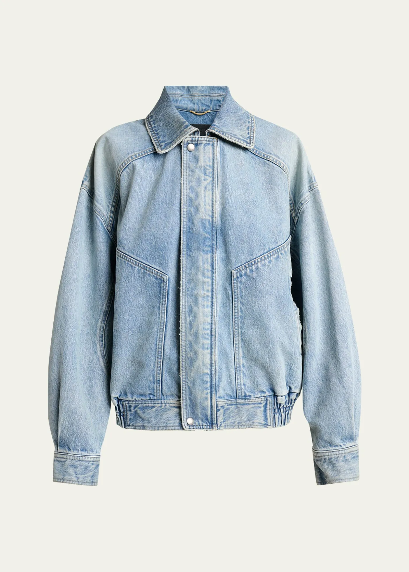 Saint LaurentOversized Denim Zip Shirt Jacket