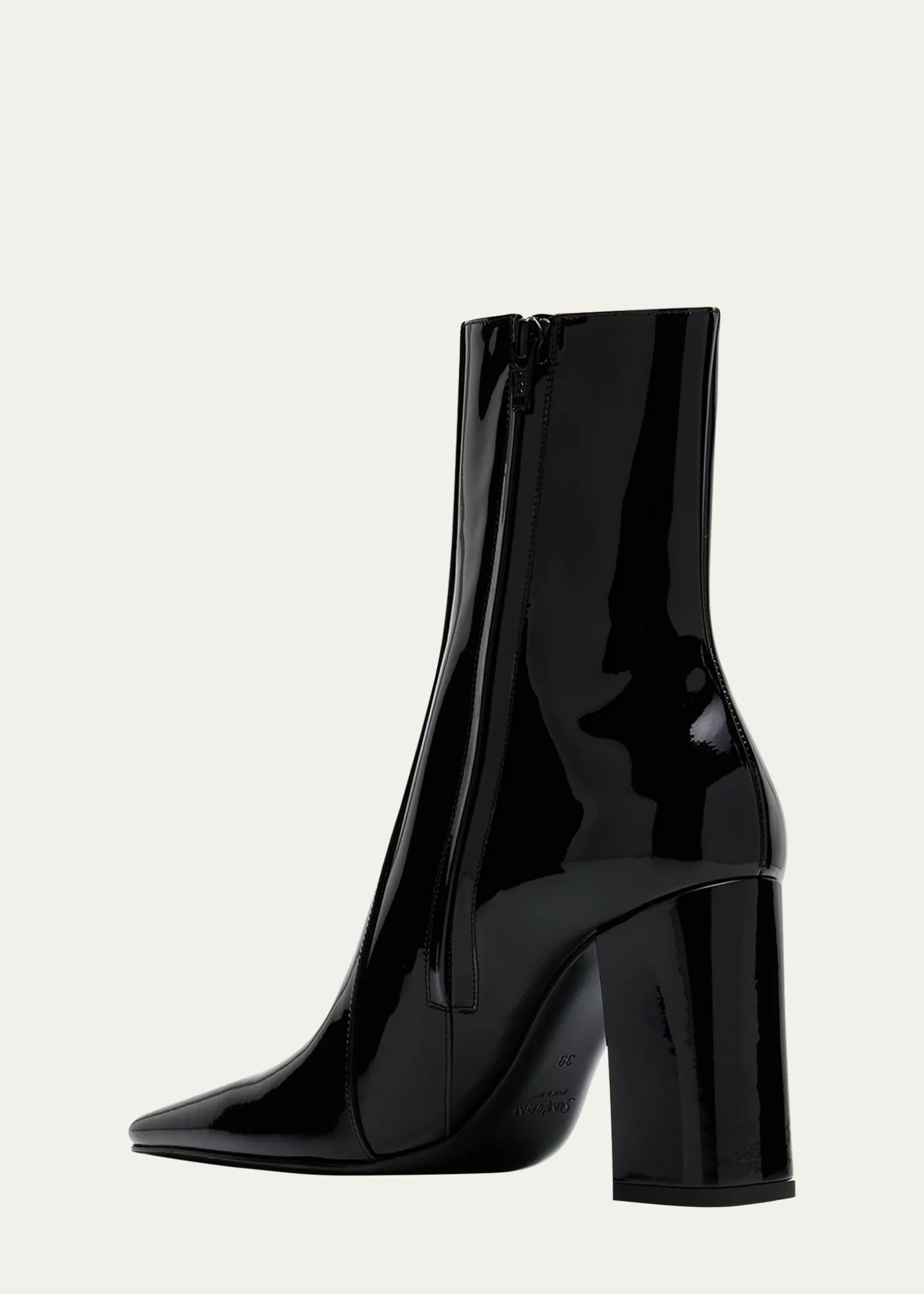 Saint LaurentRainer Patent Leather Booties